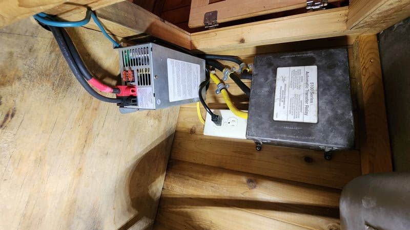 Horse trailer with failing 12V wiring before rewire — corroded and unsafe Montgomery County TX